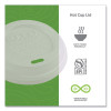 Ecolid Renewable/Compostable Hot Cup Lids, Fits 8 Oz Hot Cups, Plastic, White, 50/Packs, 16 Packs/Carton