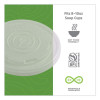 World Art Pla-Laminated Soup Container Lids, Fits 8 Oz, Translucent, Plastic, 50/Pack, 20 Packs/Carton