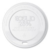 Ecolid 25% Recycled Content Hot Cup Lid, Fits 10 Oz To 20 Oz Hot Cups, Plastic, White, 100/Pack, 10 Packs/Carton