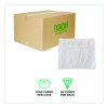 Plantware Compostable Cutlery, Fork, Plastic, Pearl White, 50/Pack, 20 Packs/Carton