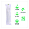 Plantware Compostable Cutlery Kit, Fork/Knife/Napkin/Spoon, Pearl White, 250 Kits/Carton