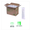 Plantware Compostable Cutlery Kit, Fork/Knife/Napkin/Spoon, Pearl White, 250 Kits/Carton