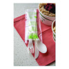 Plantware Compostable Cutlery Kit, Fork/Knife/Napkin/Spoon, Pearl White, 250 Kits/Carton