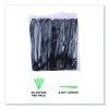 100% Recycled Content Cutlery, Knife, Plastic, Black, 50/Pack, 20 Packs/Carton