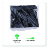 100% Recycled Content Cutlery, Spoon, Plastic, Black, 50/Pack, 20 Pack/Carton