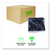 100% Recycled Content Cutlery, Spoon, Plastic, Black, 50/Pack, 20 Pack/Carton