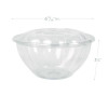 Renewable And Compostable Salad Bowls With Lids, 32 Oz, Clear, Plastic, 50/Pack, 3 Packs/Carton
