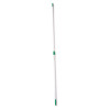 Opti-Loc Extension Pole, 8 Ft, Two Sections, Green/Silver