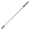 Opti-Loc Extension Pole, 13 Ft, Two Sections, Green/Silver