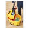 Wavebrake 2.0 Bucket/Wringer Combos, Down-Press, 35 Qt, Plastic, Black