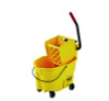 Wavebrake 2.0 Bucket/Wringer Combos, Side-Press, 26 Qt, Plastic, Yellow