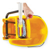Wavebrake 2.0 Bucket/Wringer Combos, Side-Press, 35 Qt, Plastic, Yellow
