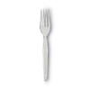 Plastic Cutlery, Heavyweight Fork, Clear, 1,000/Carton