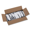 Four-Piece Cutlery Kit, Heavyweight, Fork/Knife/Napkin/Spoon, Plastic, Black, 250/Carton