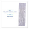 Four-Piece Cutlery Kit, Heavyweight, Fork/Knife/Napkin/Spoon, Plastic, White, 250/Carton