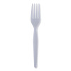 Heavyweight Polystyrene Cutlery, Fork, Plastic, White, 1,000/Carton