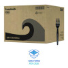 Heavyweight Polystyrene Cutlery, Fork, Plastic, Black, 1,000/Carton