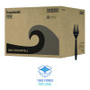 Heavyweight Polypropylene Cutlery, Fork, Plastic, Black, 1,000/Carton