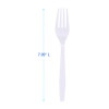 Heavyweight Polypropylene Cutlery, Fork, Plastic, White, 1,000/Carton