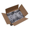 Heavyweight Wrapped Polystyrene Cutlery, Fork, Plastic, Black, 1,000/Carton
