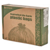 Controlled Life-Cycle Plastic Trash Bags, 33 Gal, 1.1 Mil, 33" X 40", Green, 40/Box