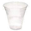 Greenware Cold Drink Cups, Squat, 12 Oz To 14 Oz, Sugarcane, Clear, 1,000/Carton