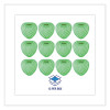 Gem Urinal Deodorizer Screen, Herbal Mint Scent, Green, 12/Box