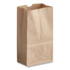 Grocery Paper Bags, 1# Size, 30# Basis Weight, 3.5" x 2.25" x 6.63", Kraft, 500/Bundle