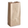 Grocery Paper Bags, 20# Size, 40# Basis Weight, 8.25" x 5.25" x 16.13", Kraft, 500/Bundle