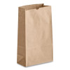 Grocery Paper Bags, 2# Size, 30# Basis Weight, 4.13" x 2.63" x 7.88", Kraft, 500/Bundle