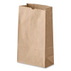 Grocery Paper Bags, 2# Size, 30# Basis Weight, 4.13" x 2.63" x 7.88", Kraft, 500/Bundle