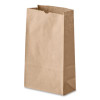 Grocery Paper Bags, 5# Size, 35# Basis Weight, 5.25" x 3.38" x 10.94", Kraft, 500/Bundle