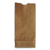 Grocery Paper Bags, 6# Size, 35# Basis Weight, 5.88" x 3.63" x 11", Kraft, 500/Bundle