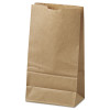 Grocery Paper Bags, 6# Size, 35# Basis Weight, 5.88" x 3.63" x 11", Kraft, 500/Bundle