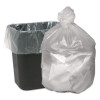 Waste Can Liners, 10 Gal, 6 Mic, 24" x 24", Natural, 50 Bags/Roll, 20 Rolls/Carton