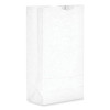 Grocery Paper Bags, 10# Size, 35# Basis Weight, 7" x 4.38" x 13.75", White, 500/Bundle