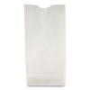 Grocery Paper Bags, 10# Size, 35# Basis Weight, 7" x 4.38" x 13.75", White, 500/Bundle