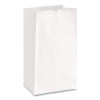 Grocery Paper Bags, 16# Size, 40# Basis Weight, 7.75" x 4.75" x 16", White, 500/Bundle