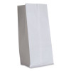 Grocery Paper Bags, 20# Size, 40# Basis Weight, 8.25" x 5.25" x 16.13", White, 500/Bundle