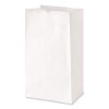 Grocery Paper Bags, 20# Size, 40# Basis Weight, 8.25" x 5.25" x 16.13", White, 500/Bundle