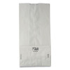 Grocery Paper Bags, 2# Size, 30# Basis Weight, 4.13" x 2.63" x 7.88", White, 500/Bundle