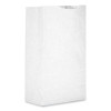 Grocery Paper Bags, 2# Size, 30# Basis Weight, 4.13" x 2.63" x 7.88", White, 500/Bundle