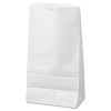 Grocery Paper Bags, 6# Size, 35# Basis Weight, 5.88" x 3.63" x 11", White, 500/Bundle