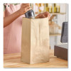 Grocery Paper Bags, 25# Squat Size, Extra-Heavy-Duty, 60# Basis Weight, 8.25" x 5.25" x 16.13", Kraft, 500/Bundle