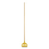 Invader Side-Gate Wood Wet-Mop Handle, 1" Dia x 60", Natural, 12/Carton