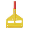 Invader Fiberglass Side-Gate Wet-Mop Handle, 1" Dia x 60", Red/Yellow