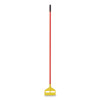 Invader Fiberglass Side-Gate Wet-Mop Handle, 60", Red/Yellow