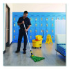 Gripper Vinyl-Covered Aluminum Mop Handle, 1.13" Dia x 60", Gray/Yellow