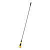 Gripper Fiberglass Mop Handle, 1" Dia x 60", Gray/Yellow