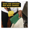Gripper Fiberglass Mop Handle, 1" Dia x 60", Gray/Yellow